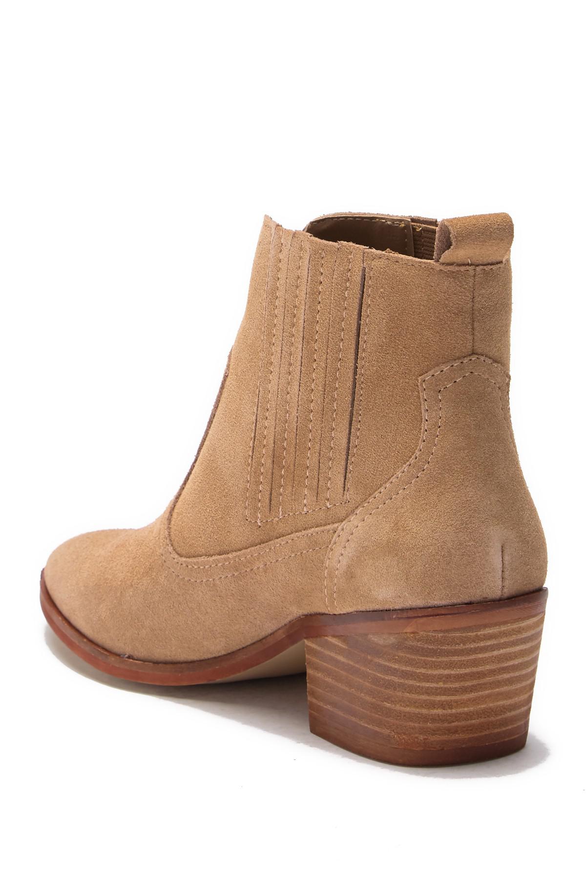 Lyst Steve Madden Bounty Suede Buckle Bootie In Brown