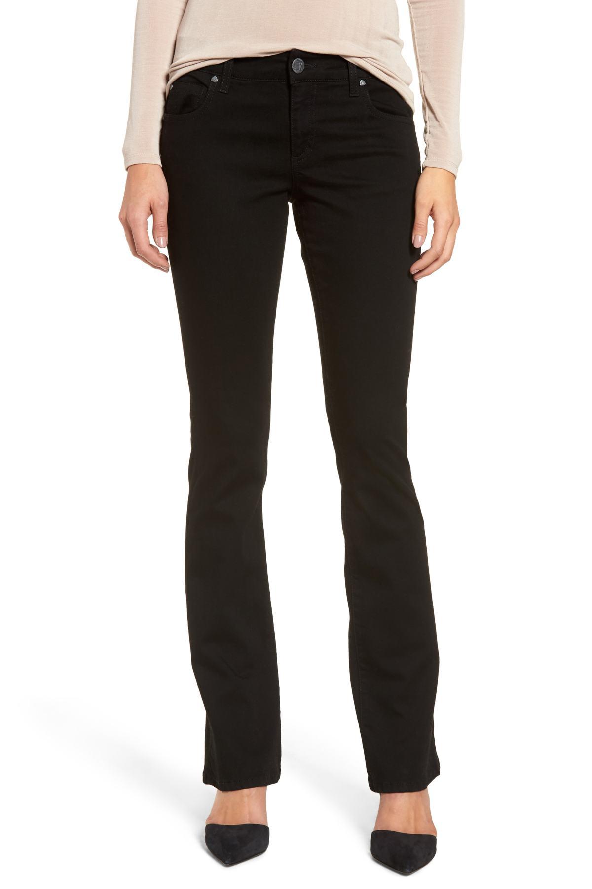 Lyst - Kut From The Kloth Natalie Bootcut Jeans (regular & Petite) in Black