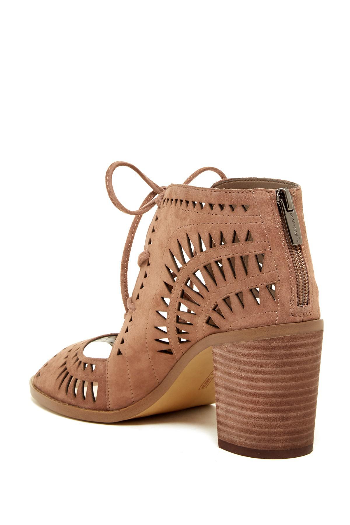 vince camuto tan booties