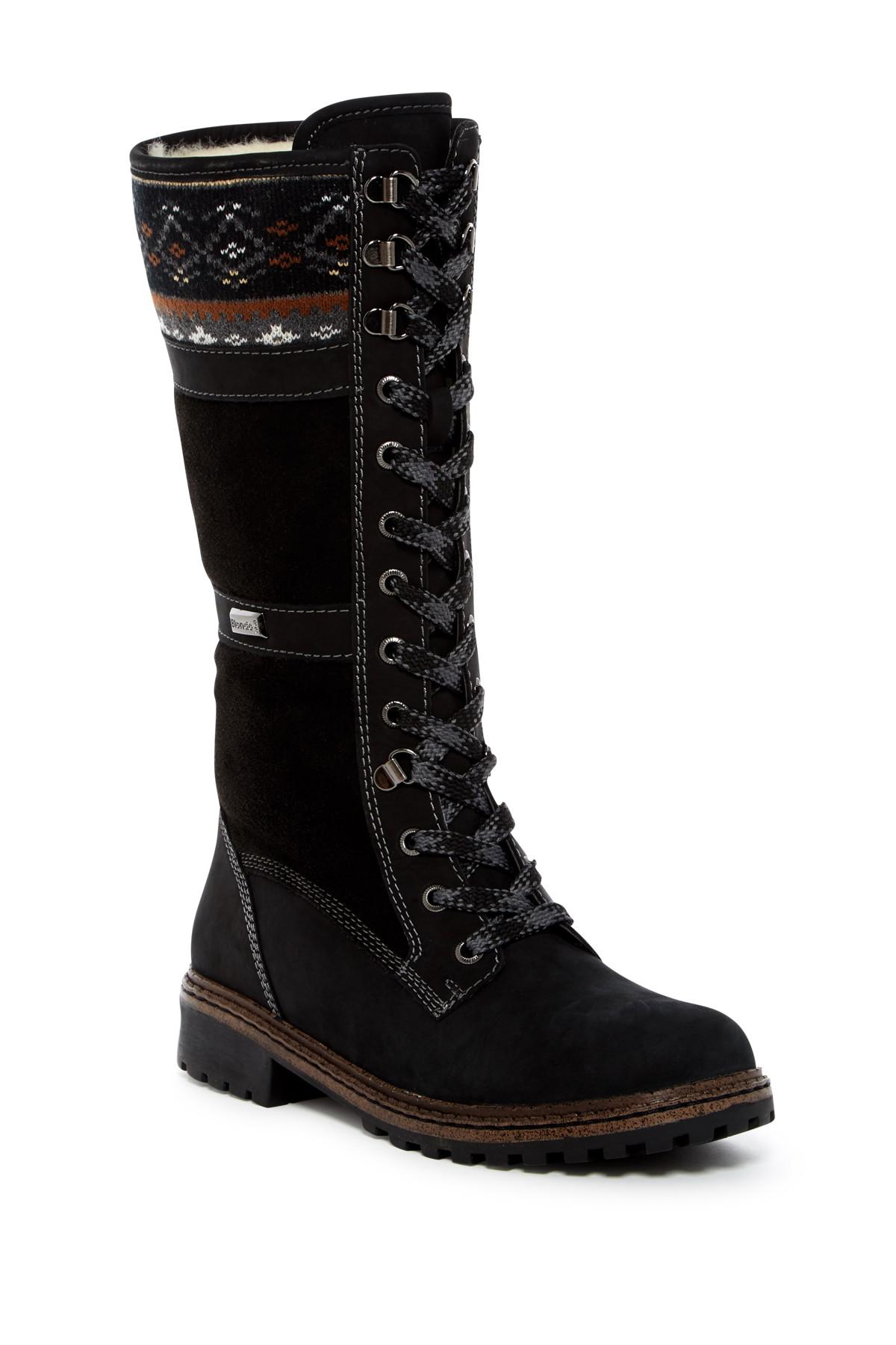 Lyst - Blondo Pacey Faux Fur Lined Waterproof Tall Boot in Black