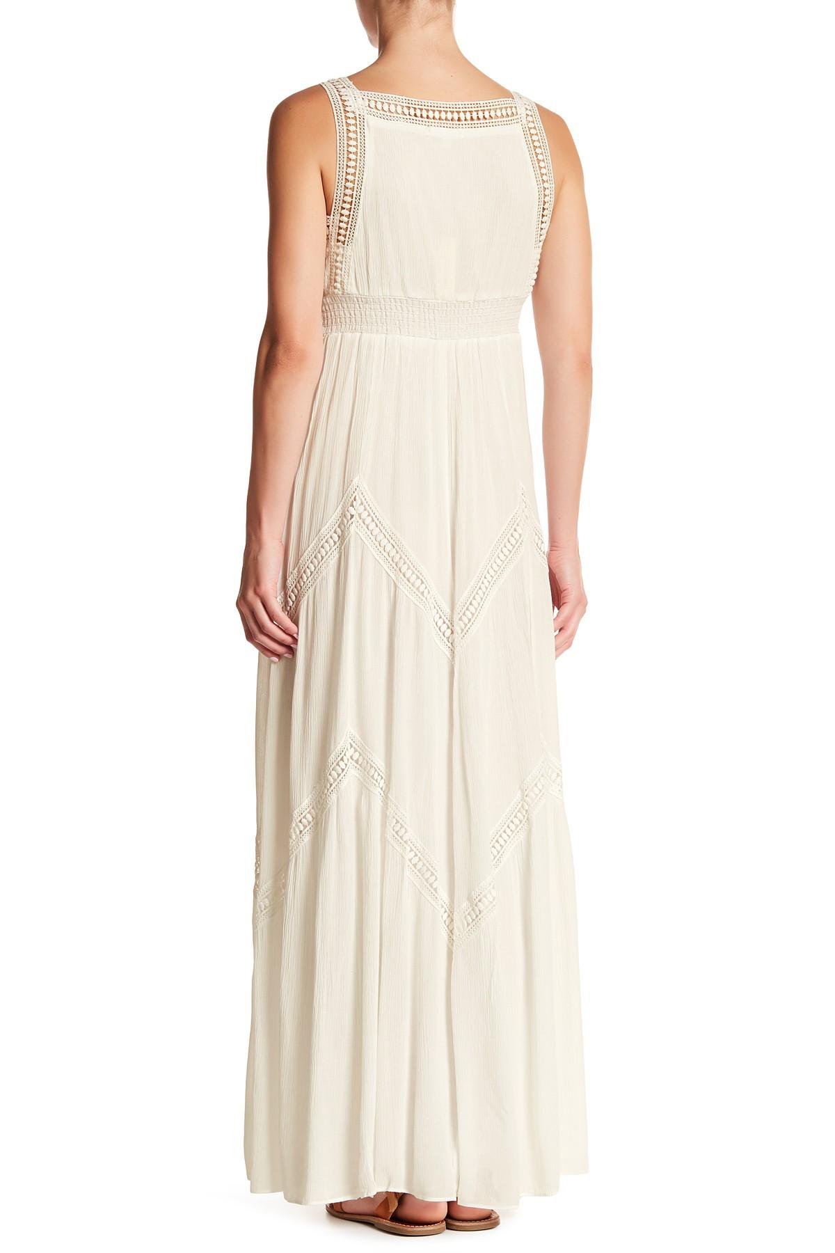 Max Studio | Sleeveless Crochet Trim Maxi Dress | Nordstrom Rack Max Studio | Sleeveless Crochet Trim Maxi Dress | Nordstrom Rack