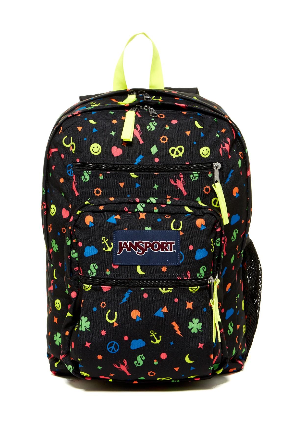 Jansport Big Student Neon Character Backpack in Black - Lyst