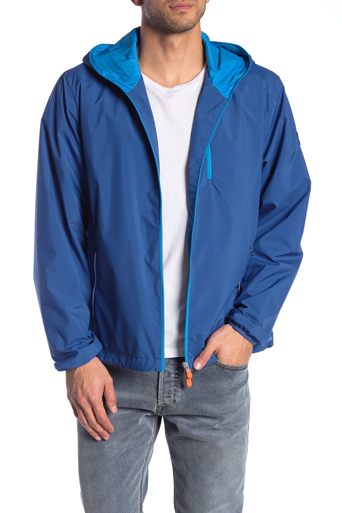 Lyst - Save The Duck Lightweight Hooded Zip Up Jacket in Blue for Men