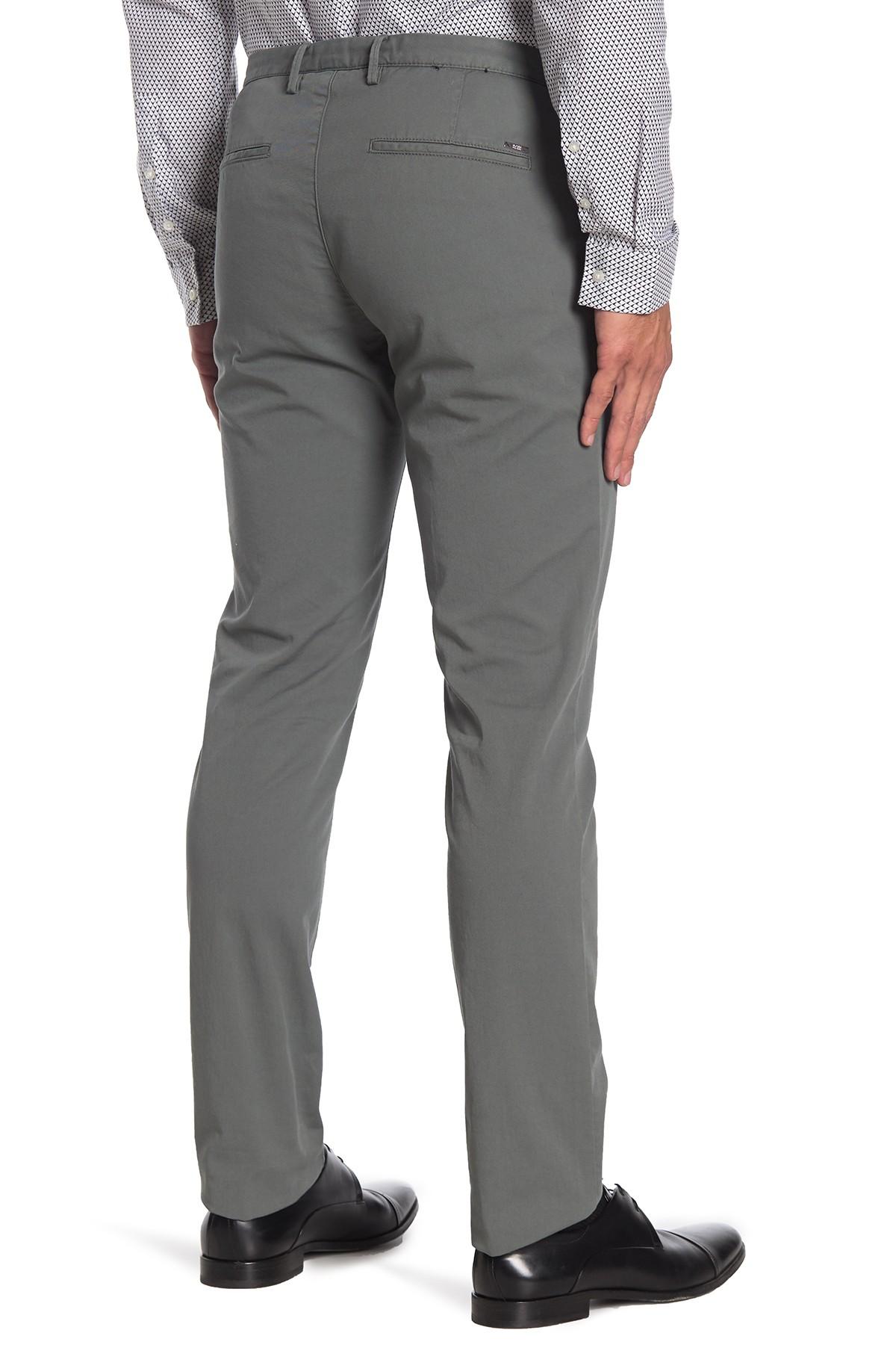 BOSS Cotton Rice Cargo Pants in Gray for Men - Lyst