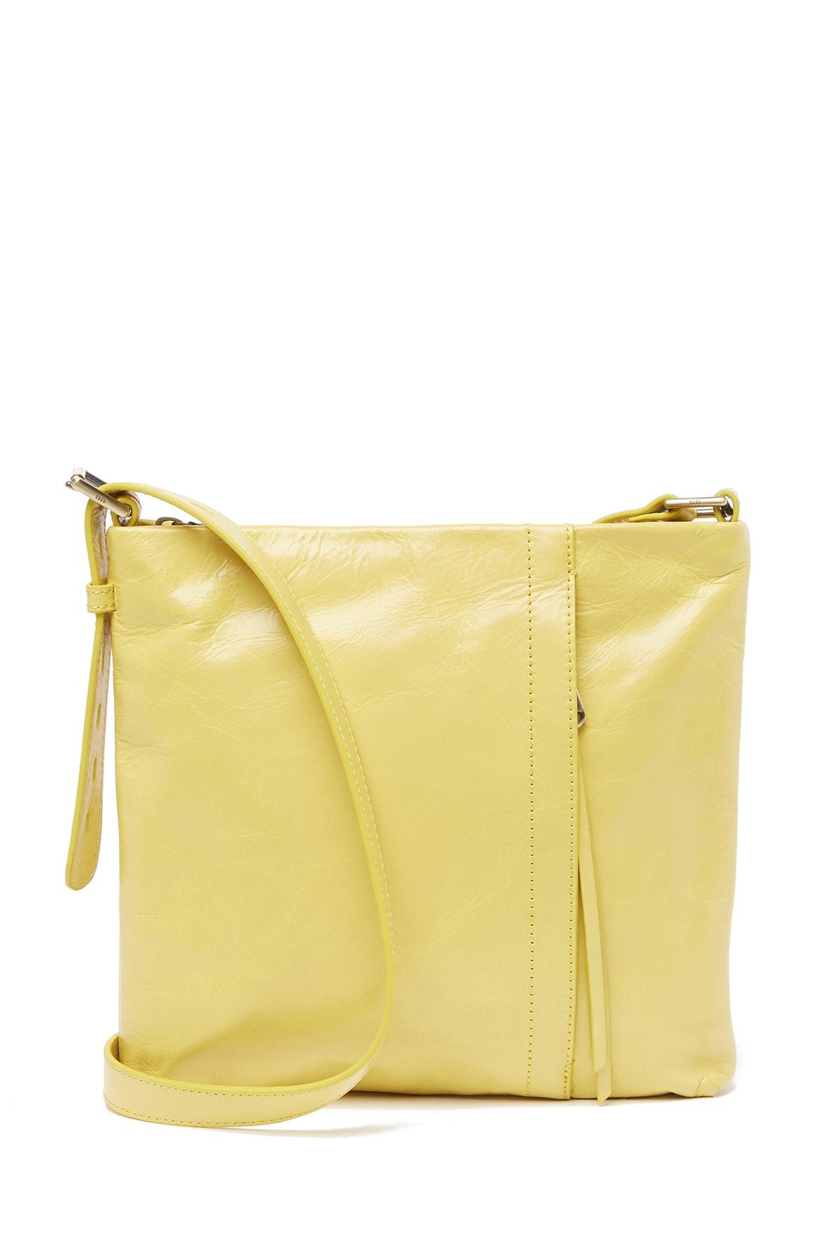 Hobo Drifter Leather Crossbody Bag in Yellow - Lyst