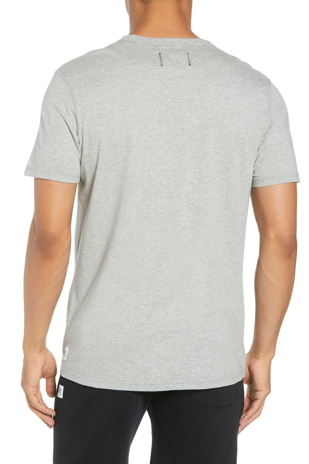 Reigning Champ Logo Crewneck T-shirt in Gray for Men - Lyst