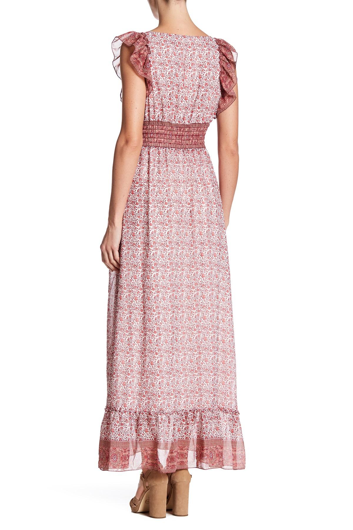 Lyst Max Studio Floral Maxi Dress In Pink   7904Y62 DEEPCORL 08d6d983  