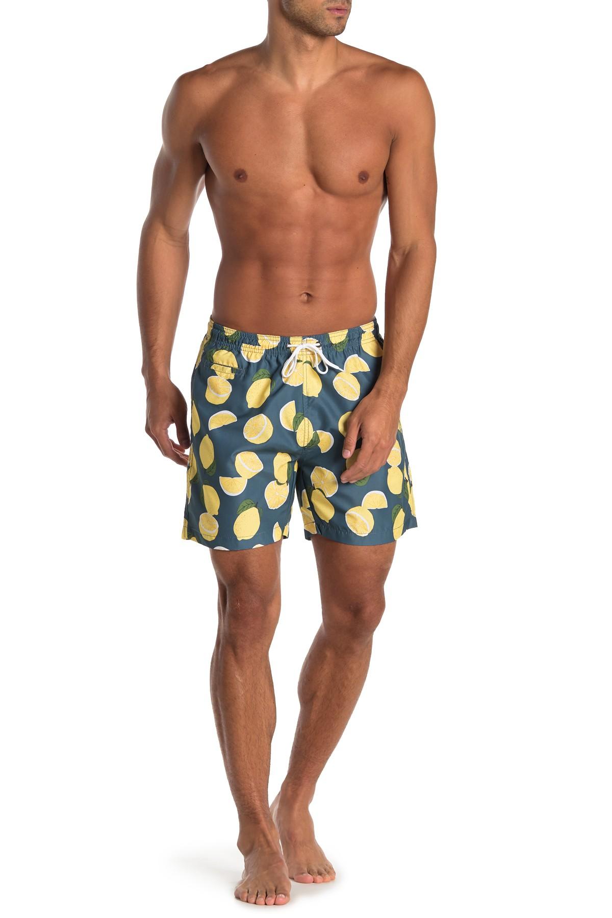 TRUNKS SURF AND SWIM CO Sano Lemon Print Swim Shorts for Men - Lyst