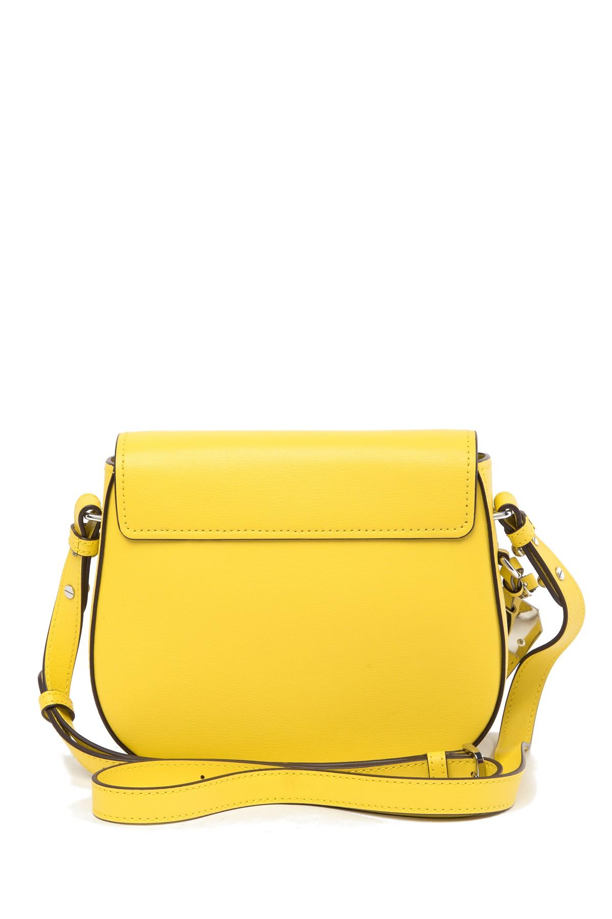 Lyst - Marc Jacobs Mini Rider Leather Crossbody Bag in Yellow