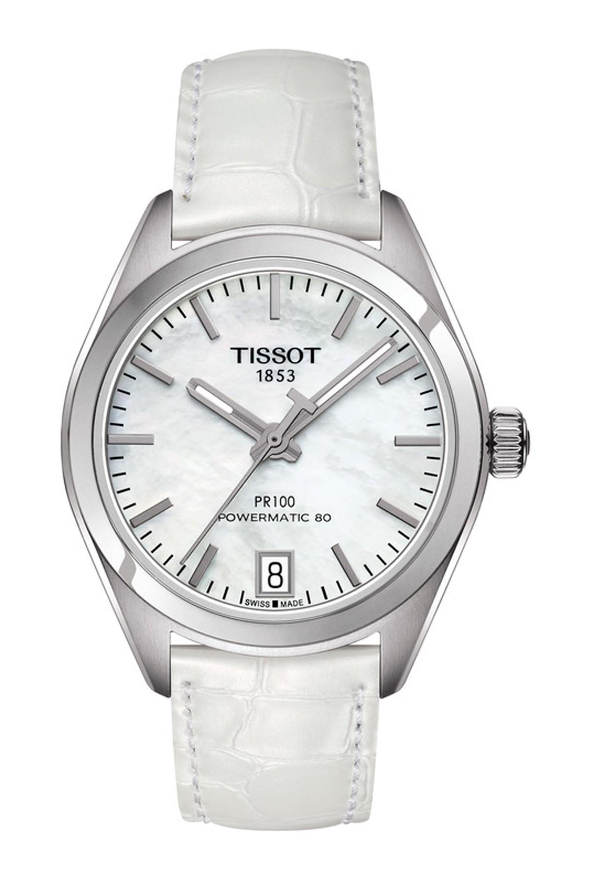 Tissot Women's Pr 100 Powermatic 80 Watch, 33mm in Metallic Lyst Tissot Women's Pr 100 Powermatic 80 Watch, 33mm in Metallic Lyst