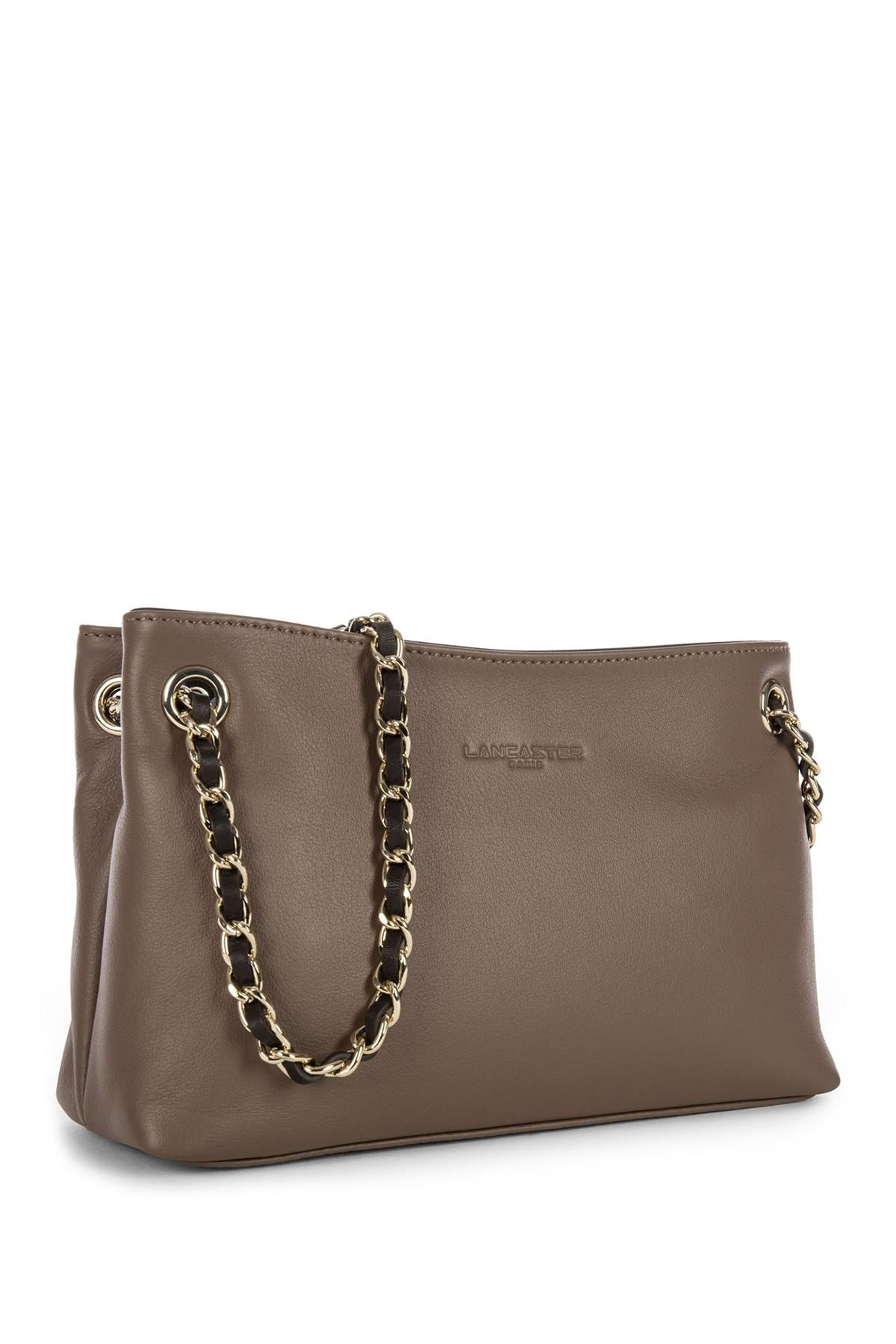 Lancaster Paris Estelly Small Leather Evening Bag in Brown - Lyst