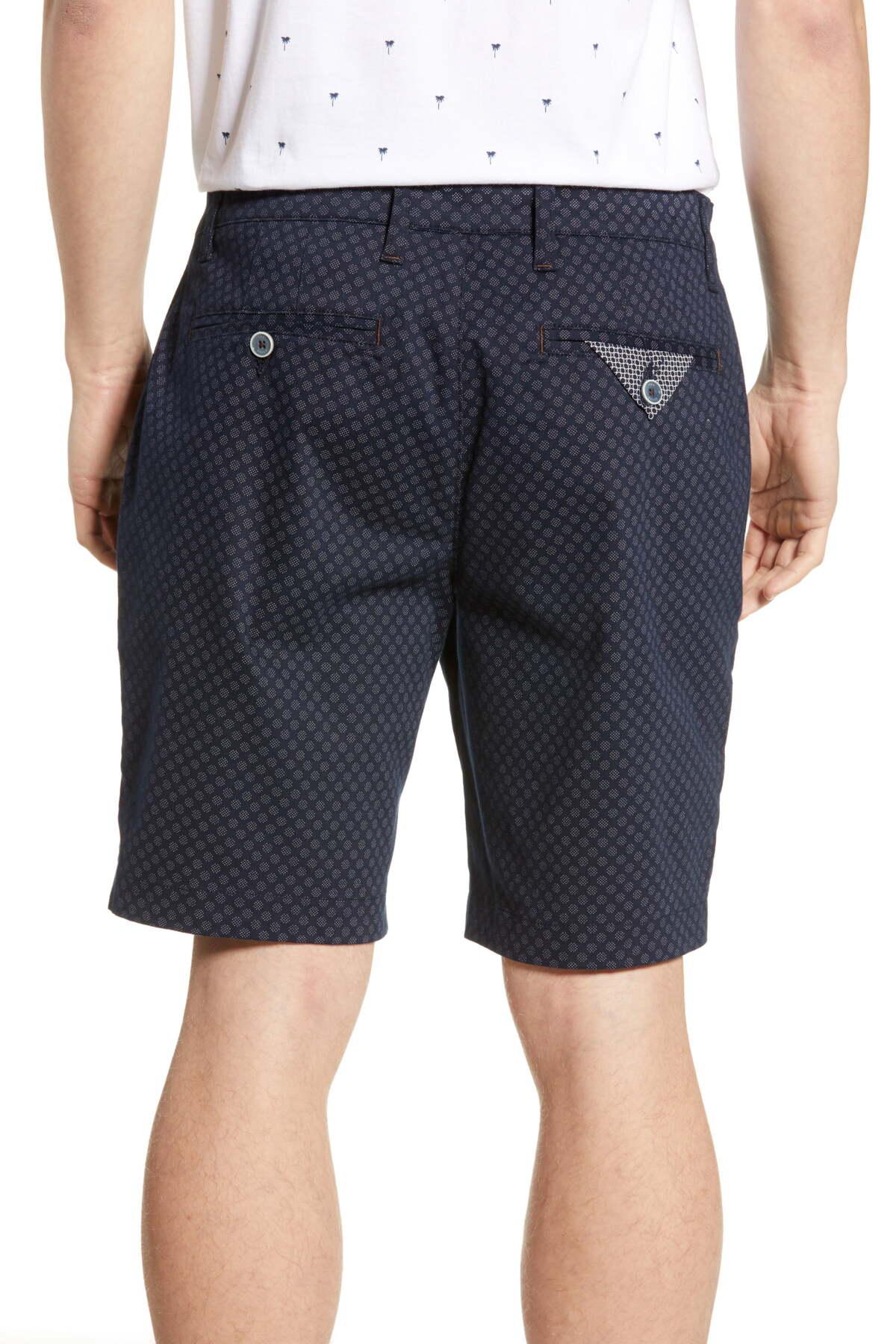 Ted Baker Italie Slim Fit Print Shorts in Blue for Men Save 61 Lyst