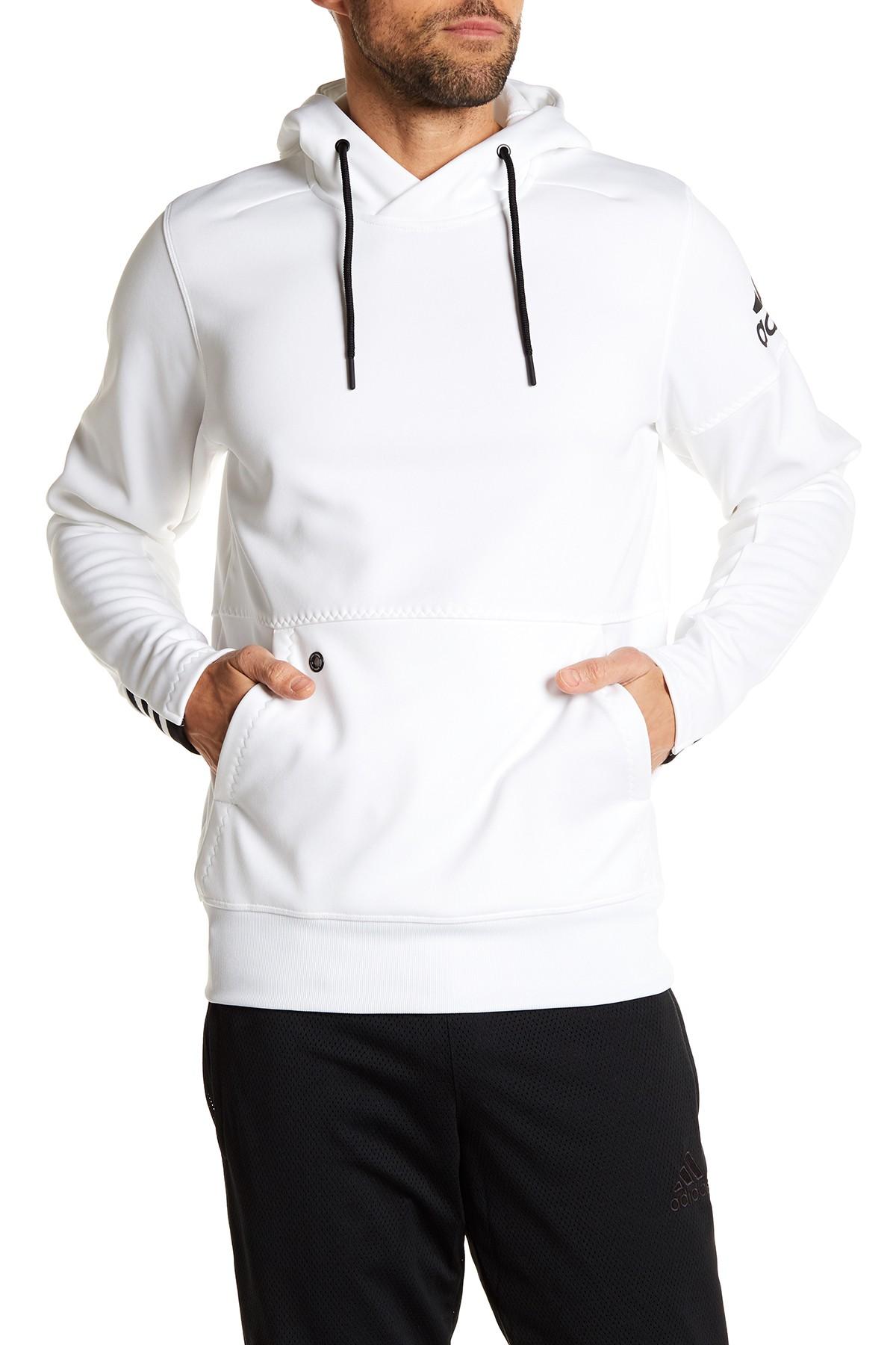 white adidas hoodie men's