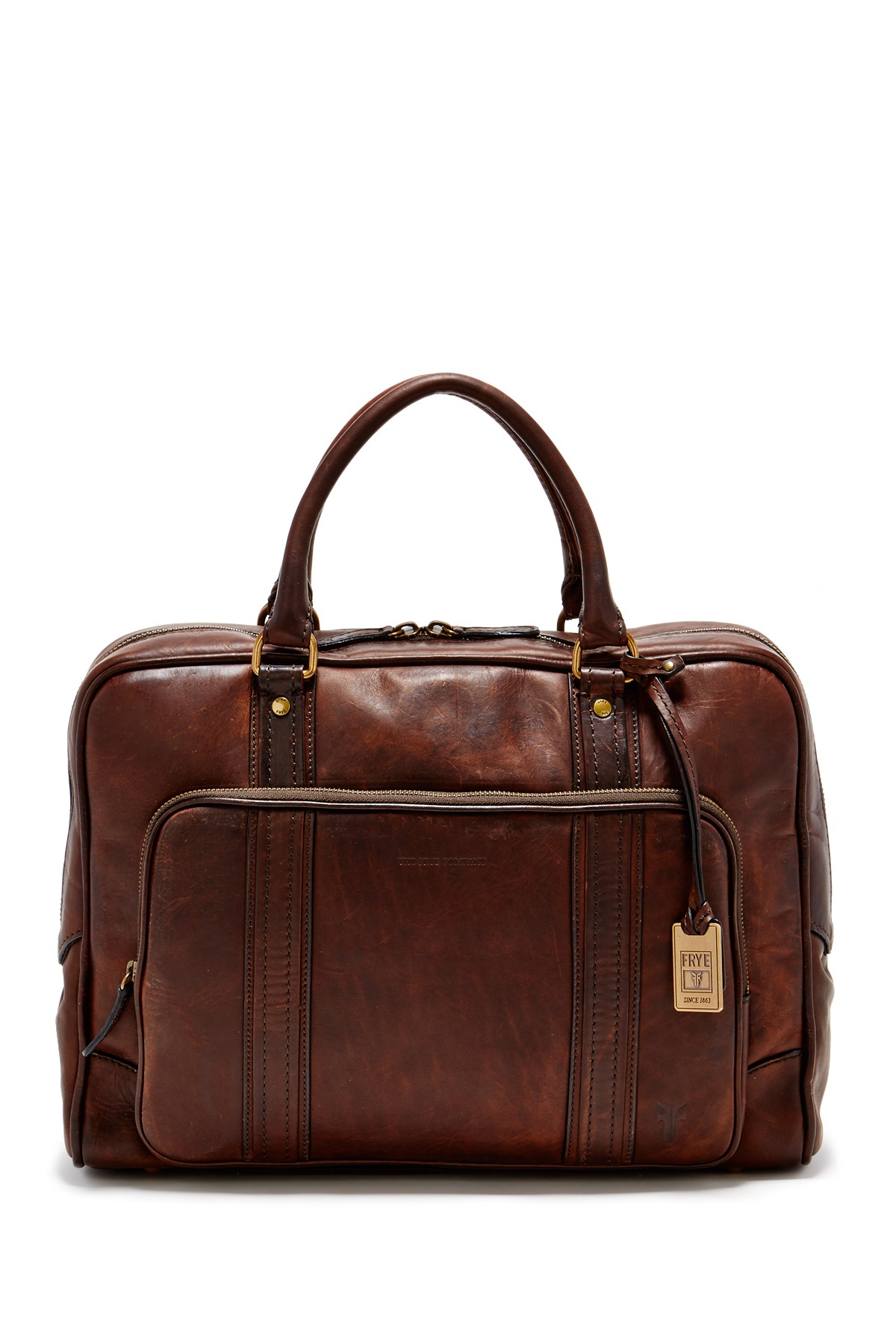 Frye Richard Vintage Leather Work Bag in Brown for Men | Lyst
