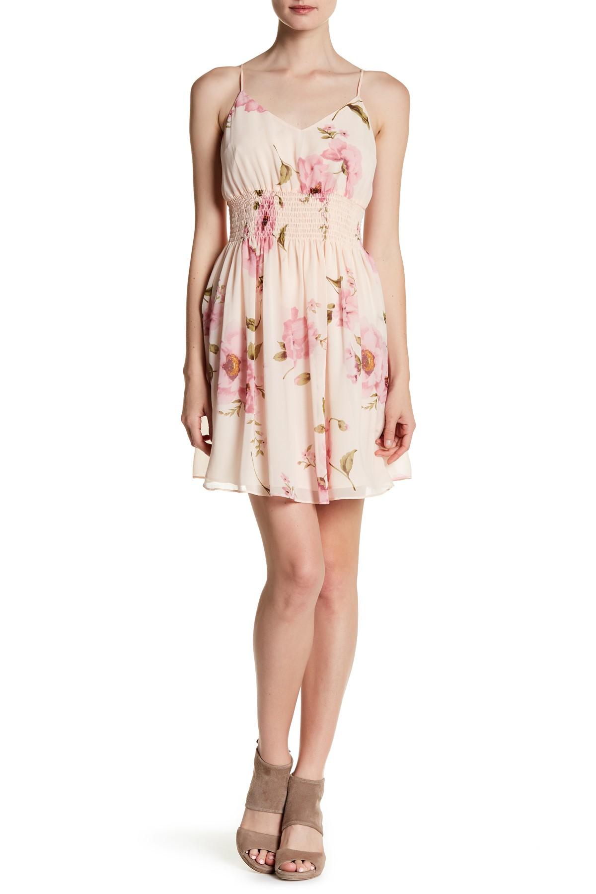 lucy paris smocked floral dress