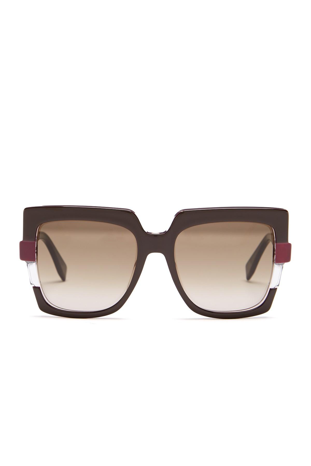 Fendi Women's Metropolis Square Sunglasses | Lyst