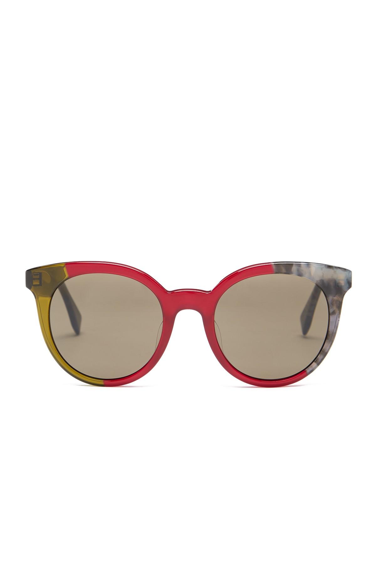Fendi Women's Round Acetate Sunglasses