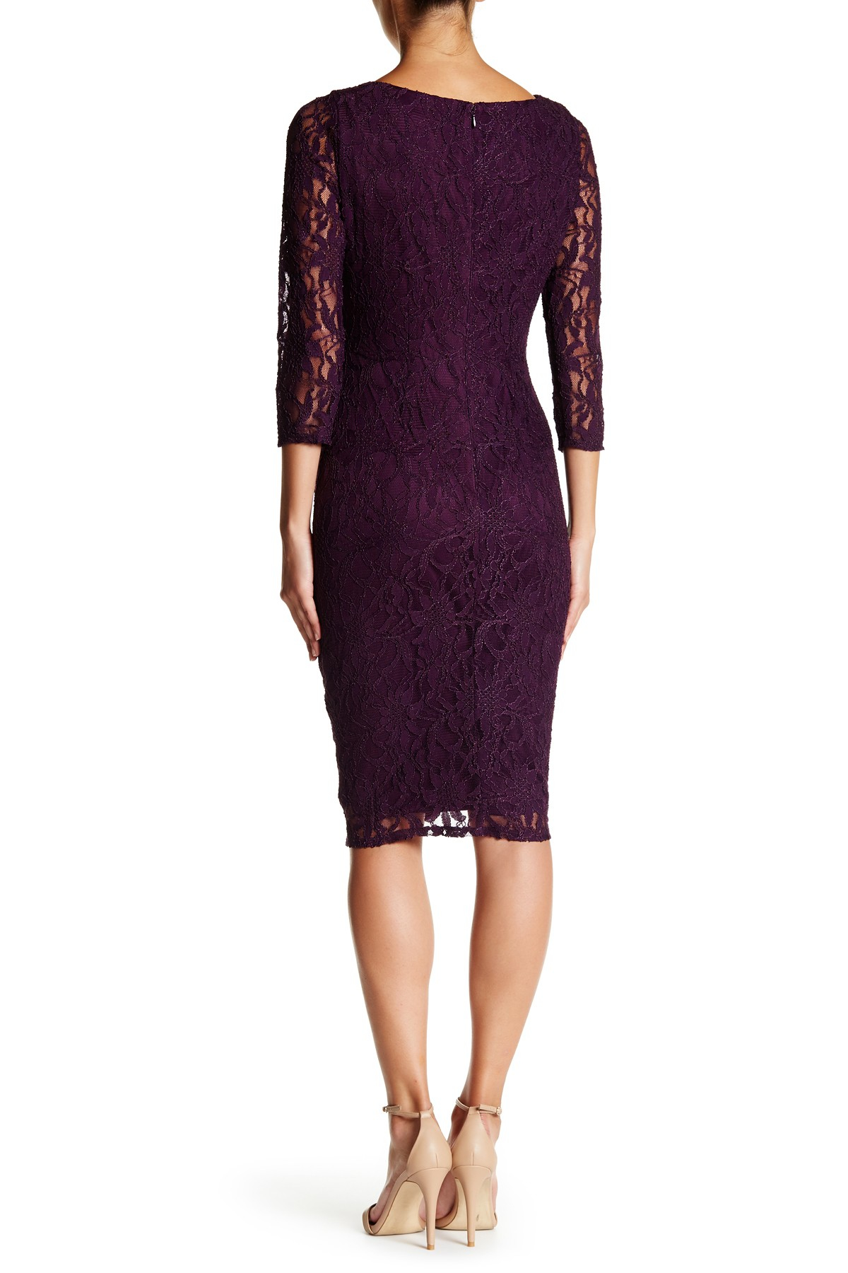 eliza j side ruched sheath dress