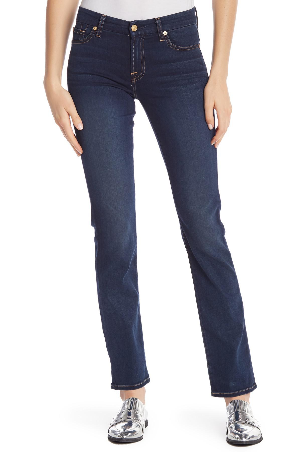 Lyst - 7 For All Mankind Kimmie Straight Leg Jeans in Blue