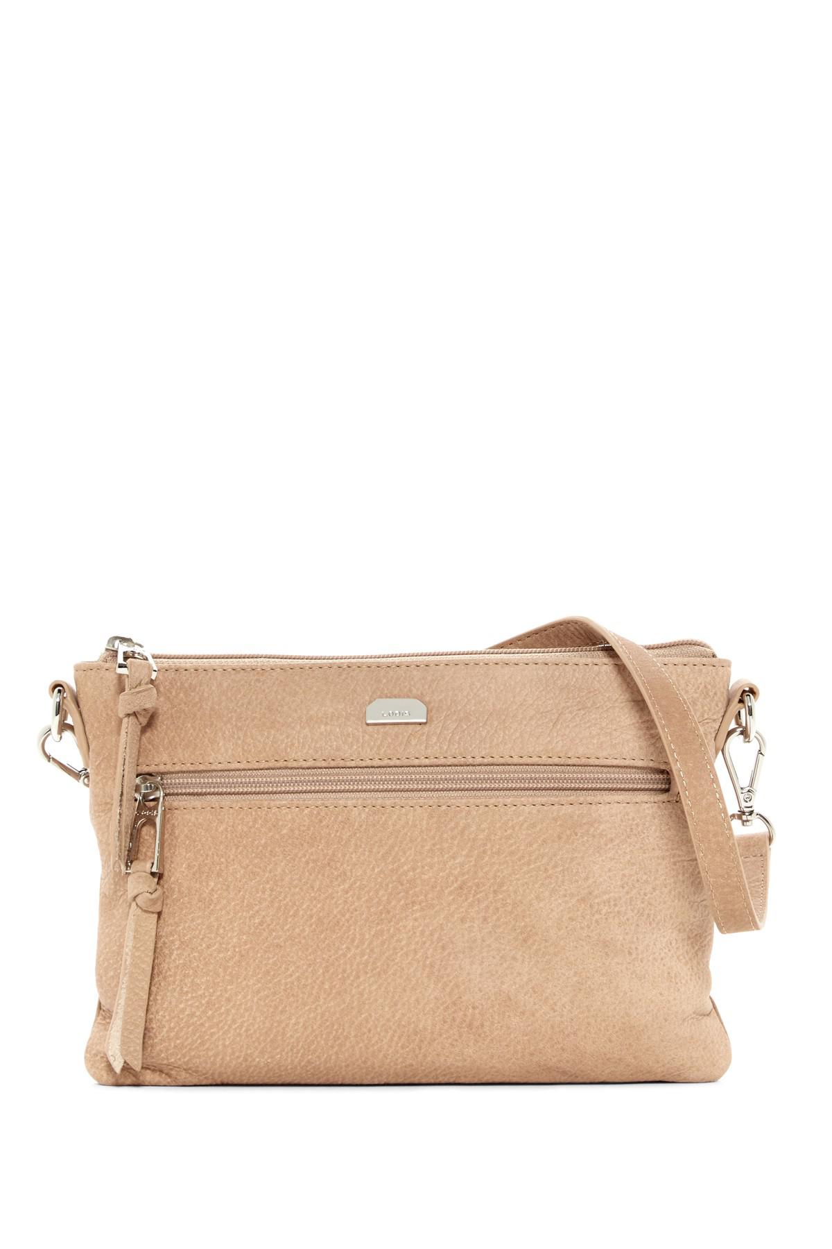 Lodis Gijon Kalac Leatehr Crossbody Bag in Natural - Lyst