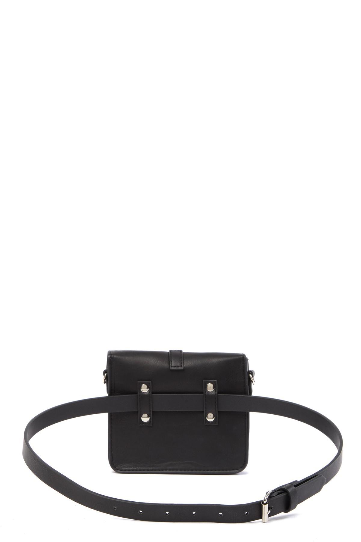 Lyst Romeo And Juliet Couture Western Belt Matching Bag In Black Gallery