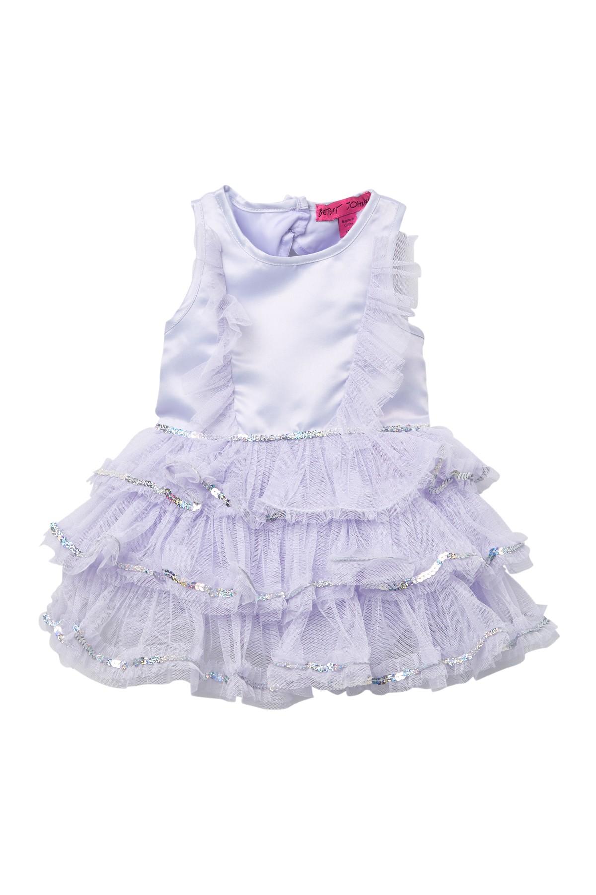 Betsey Johnson Tulle Ruffle Dress (baby Girls) - Lyst