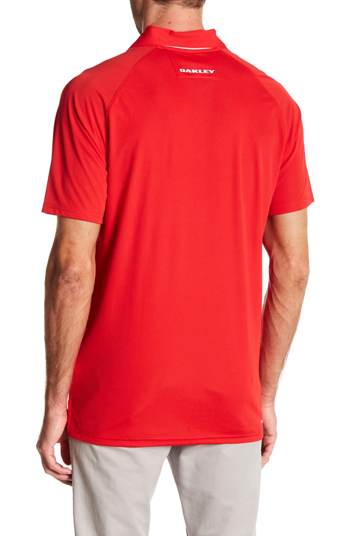 Lyst - Oakley Elemental Polo Shirt in Red for Men
