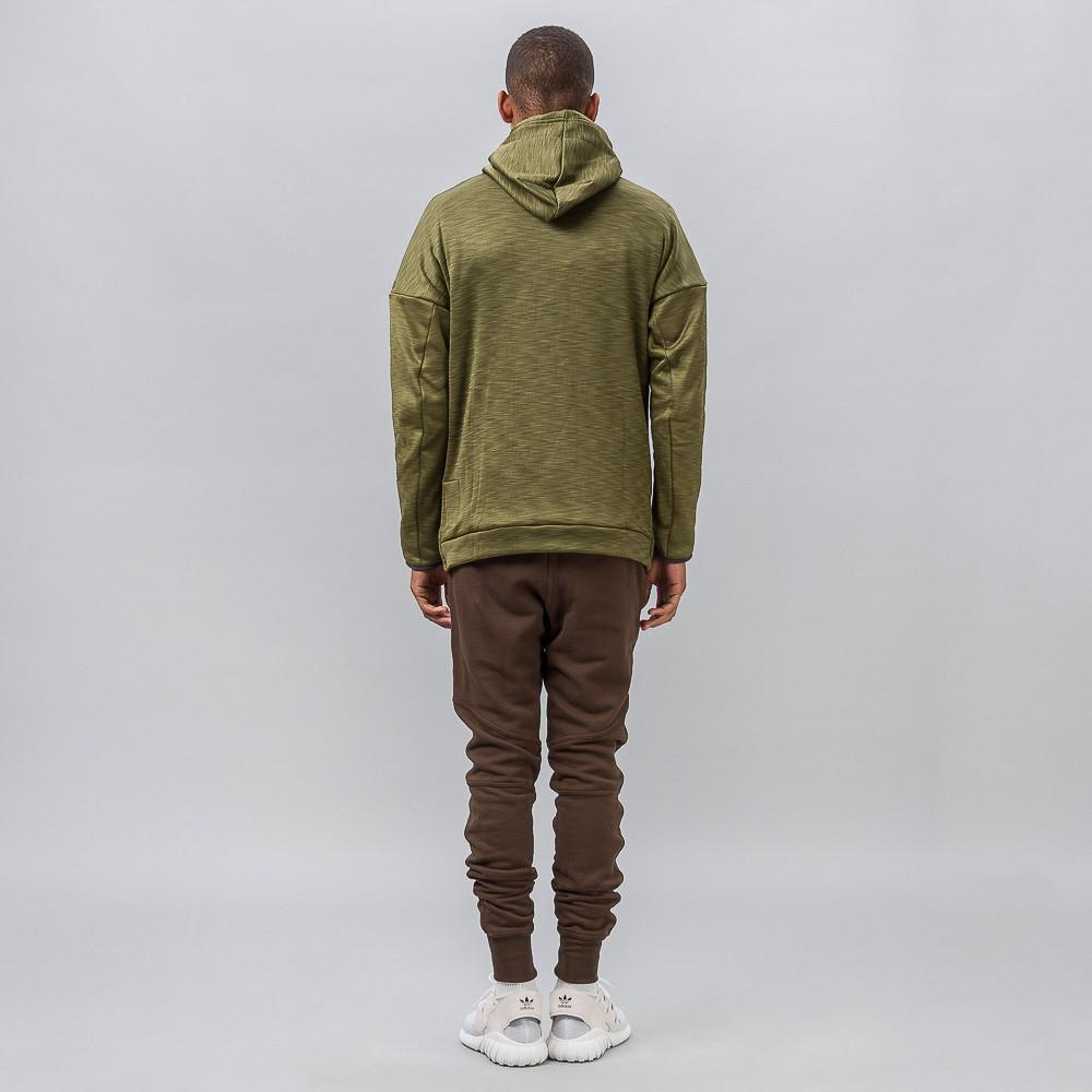 Lyst - adidas Originals Z.n.e. Climaheat Hoodie In Olive Cargo in Green ...