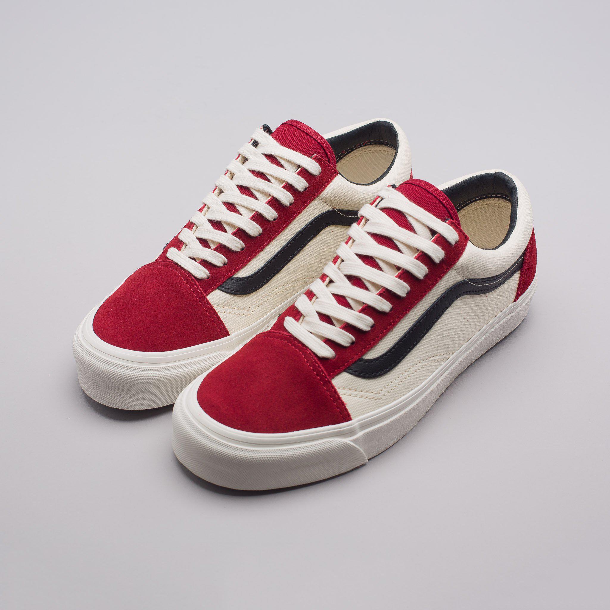 vans old skool og lx red dahlia vans old skool og lx red dahlia