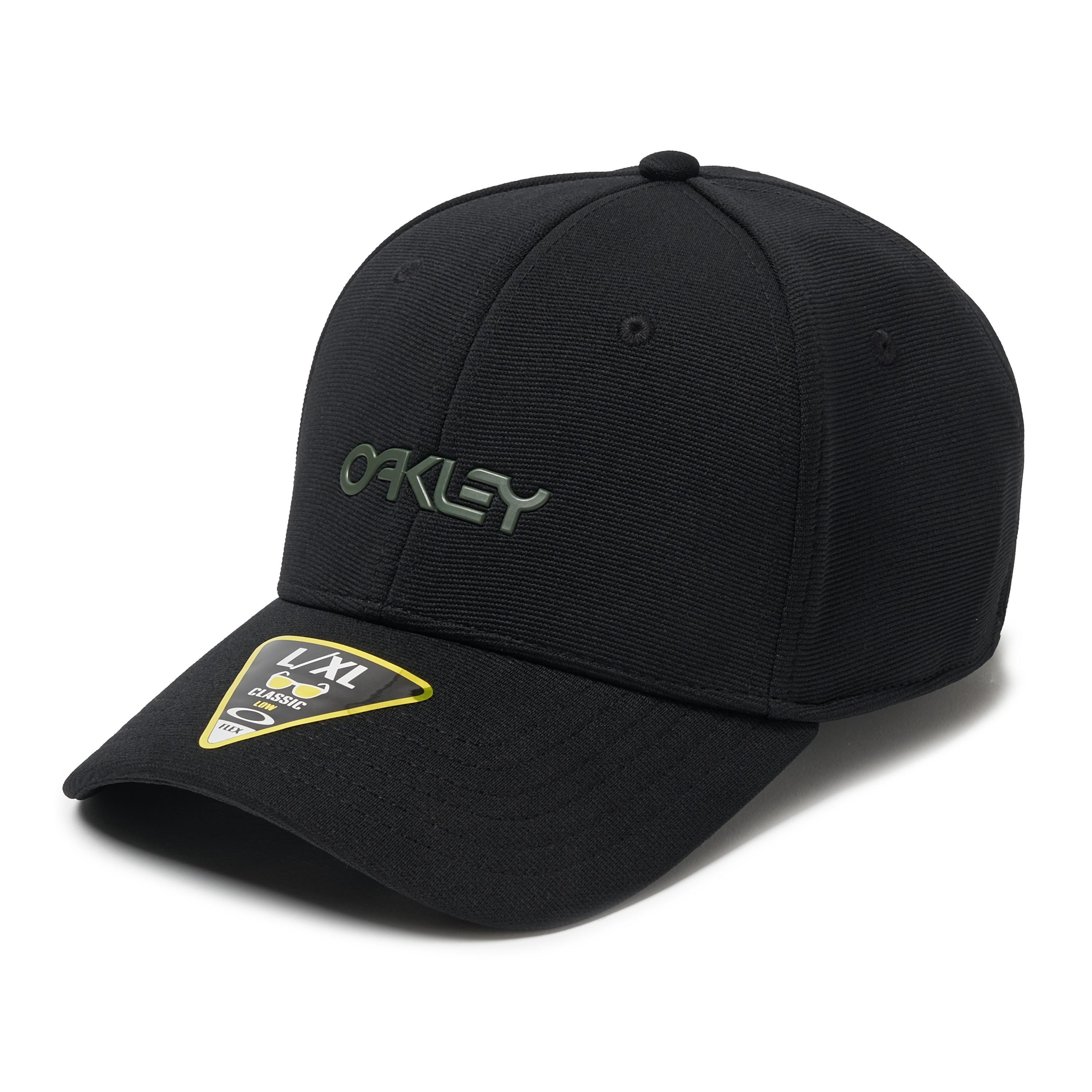 Oakley 6 Panel Stretch Metallic Hat in Black for Men - Lyst