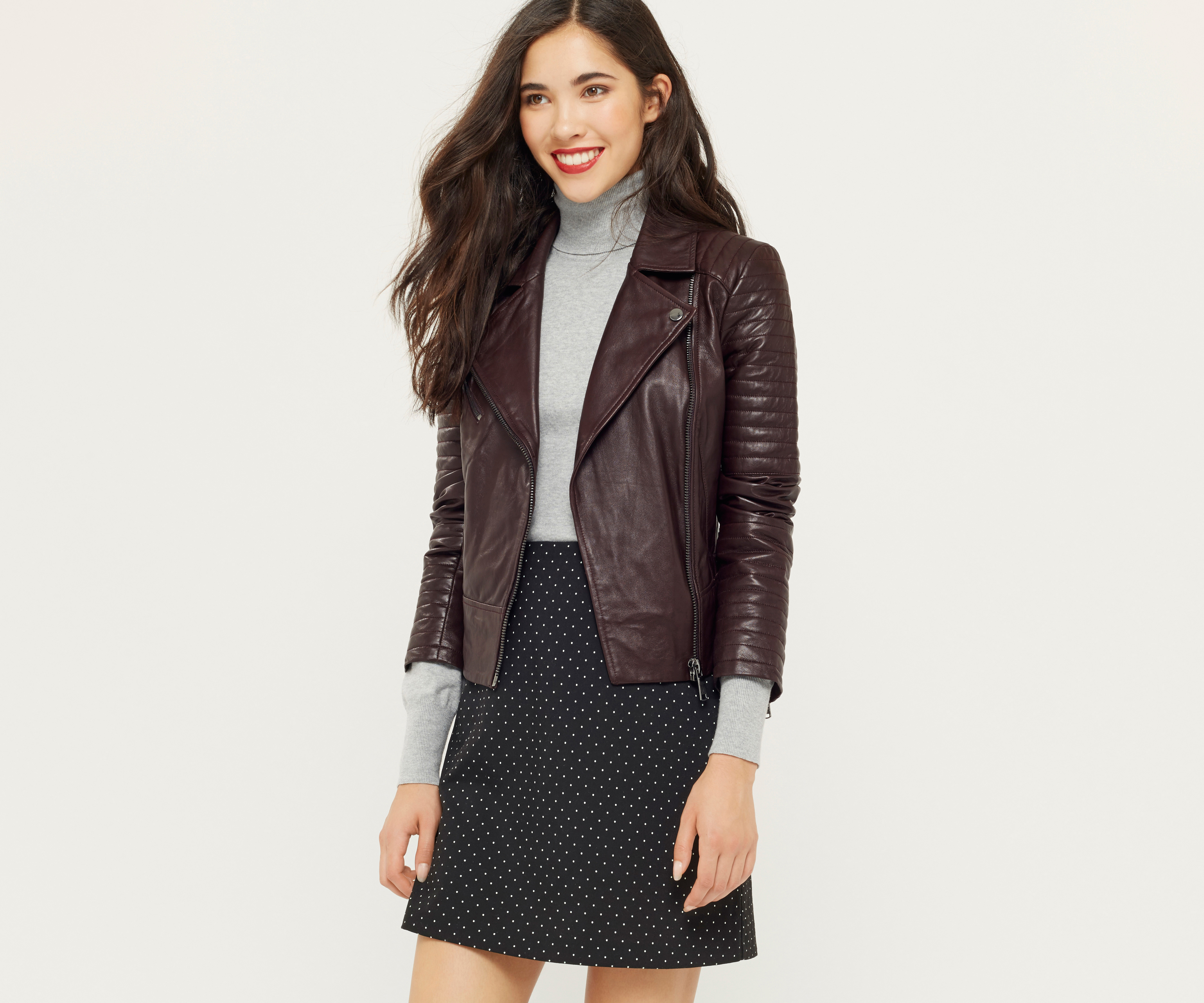 Oasis Ava Leather Biker Jacket Burdy Lyst Gallery Women S Biker Jackets