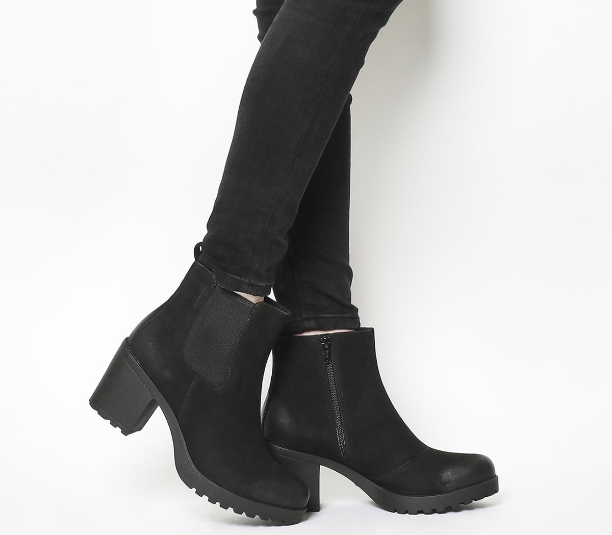 Vagabond Leather Grace Heeled Chelsea Boots in Black - Lyst