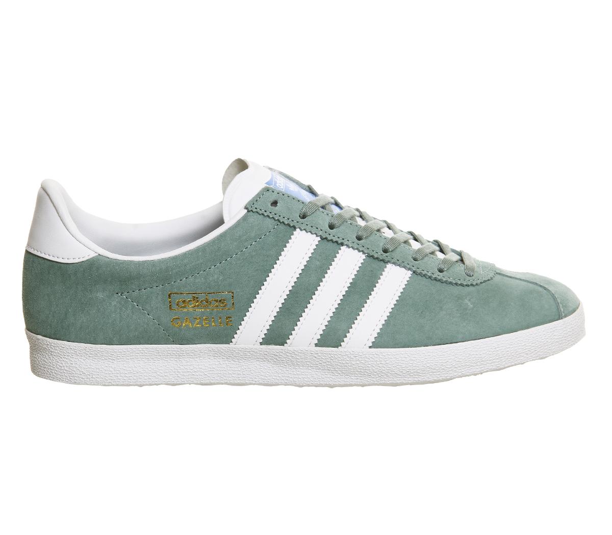 green adidas gazelles mens