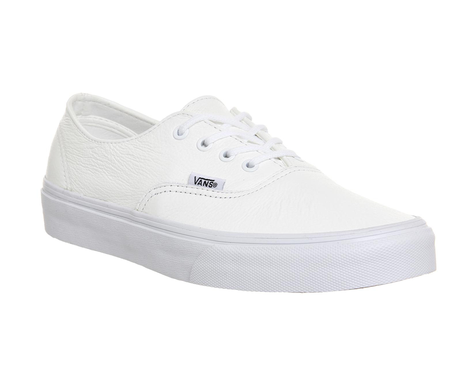 Vans Authentic Leather in White for Men | Lyst