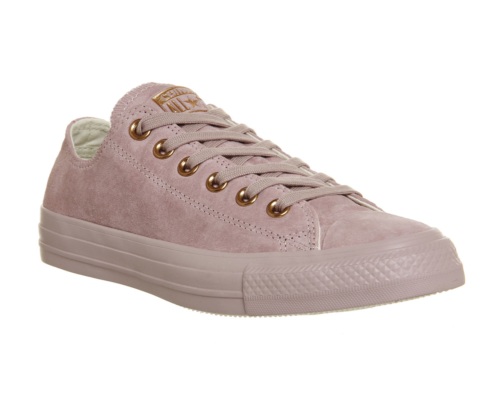 Converse All Star Low Leather in Pink (lilac) | Lyst