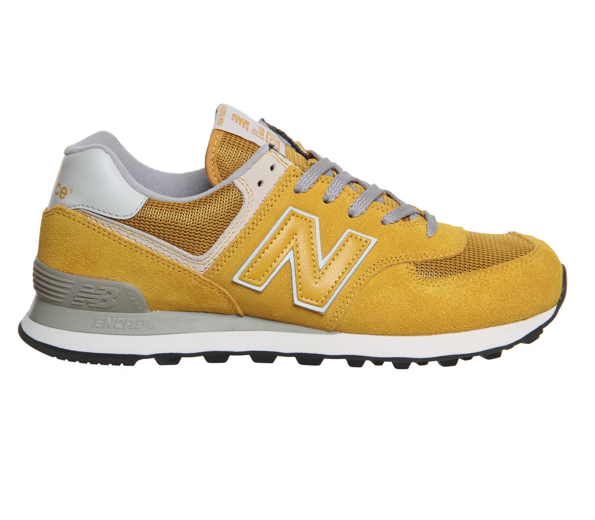 Lyst - New Balance M574 in Yellow for Men