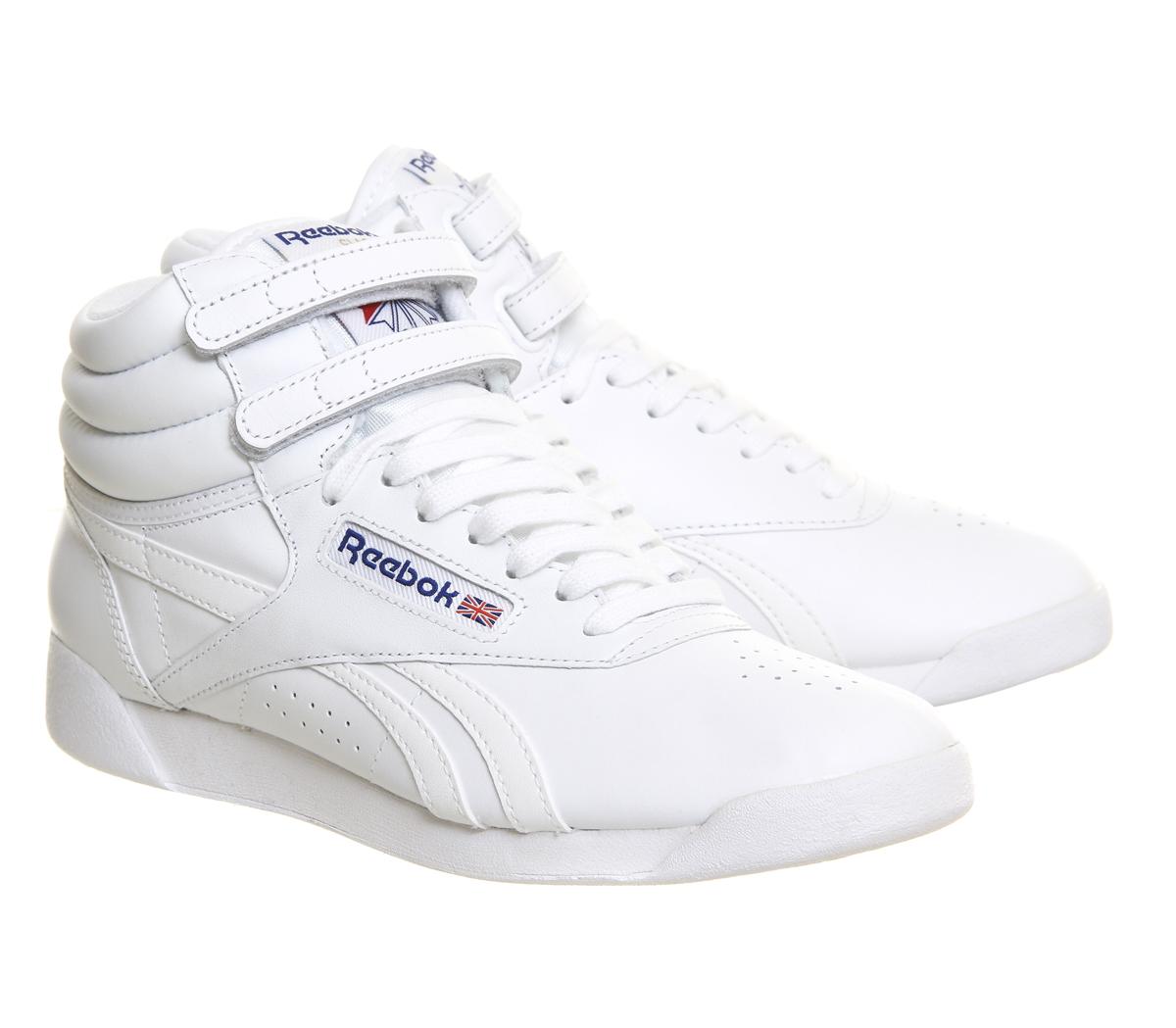 Reebok Freestyle Hi in White - Lyst