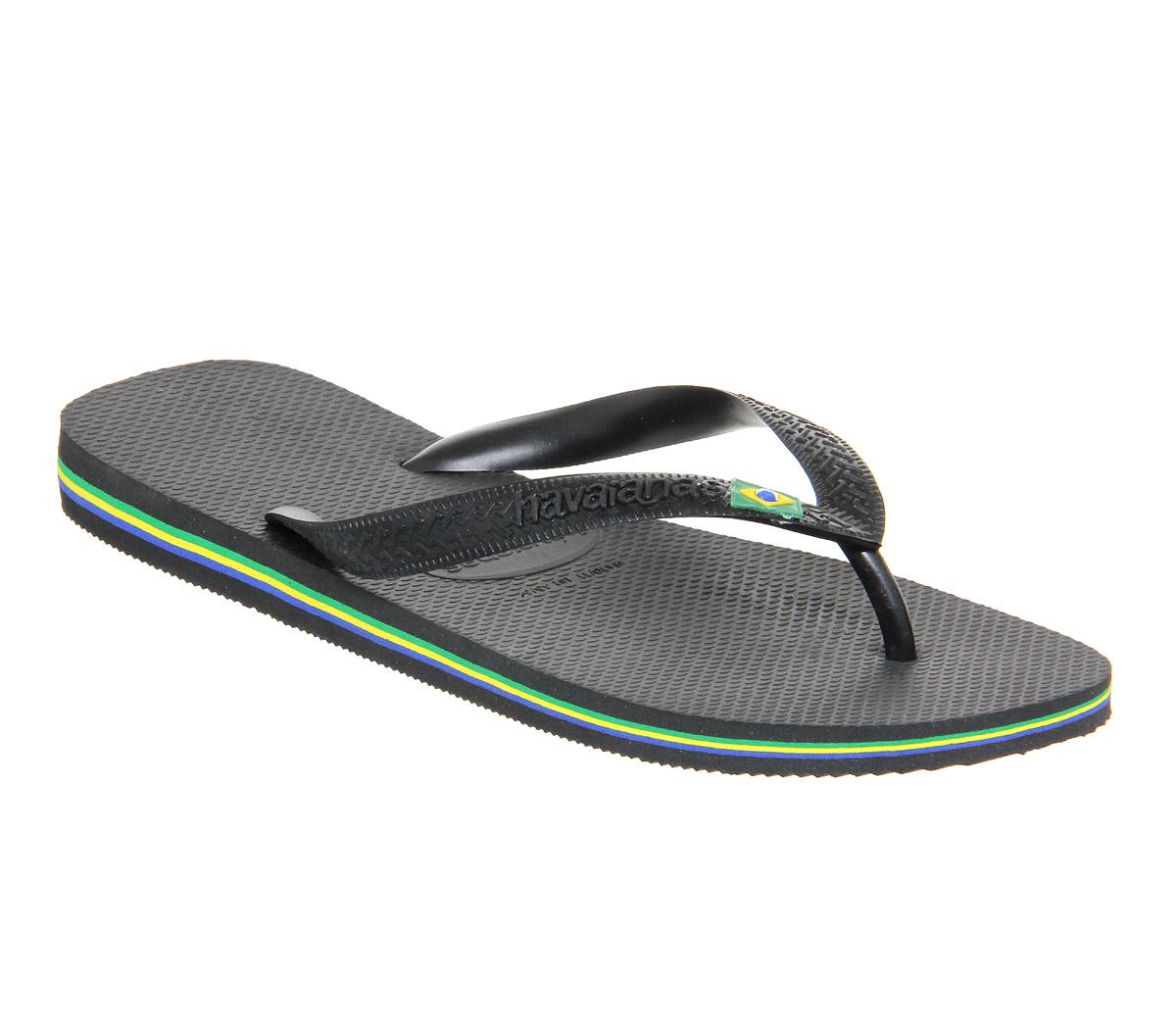 Havaianas Brazil Flip Flop In Black For Men Lyst