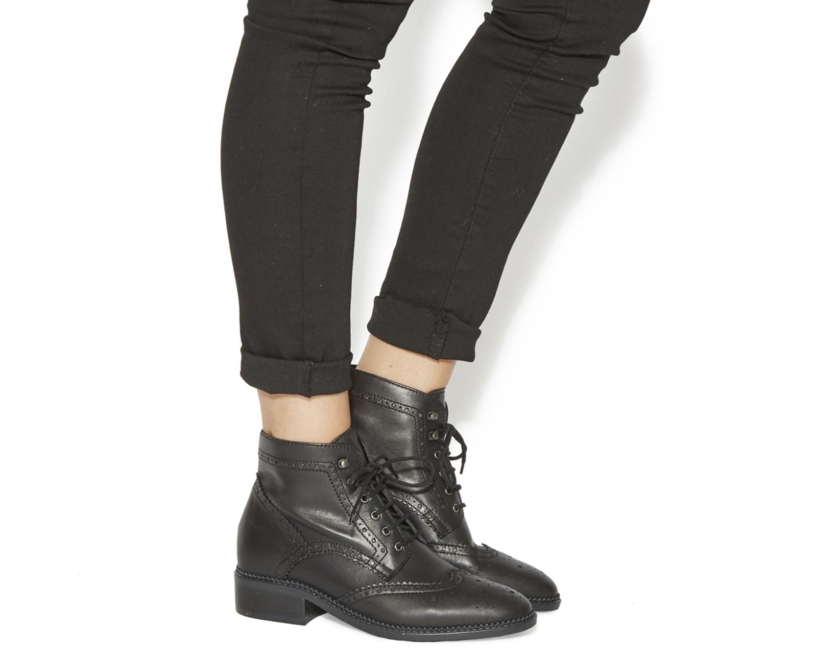 Lyst Office Limerick Brogue Lace Up Boots In Black Gallery