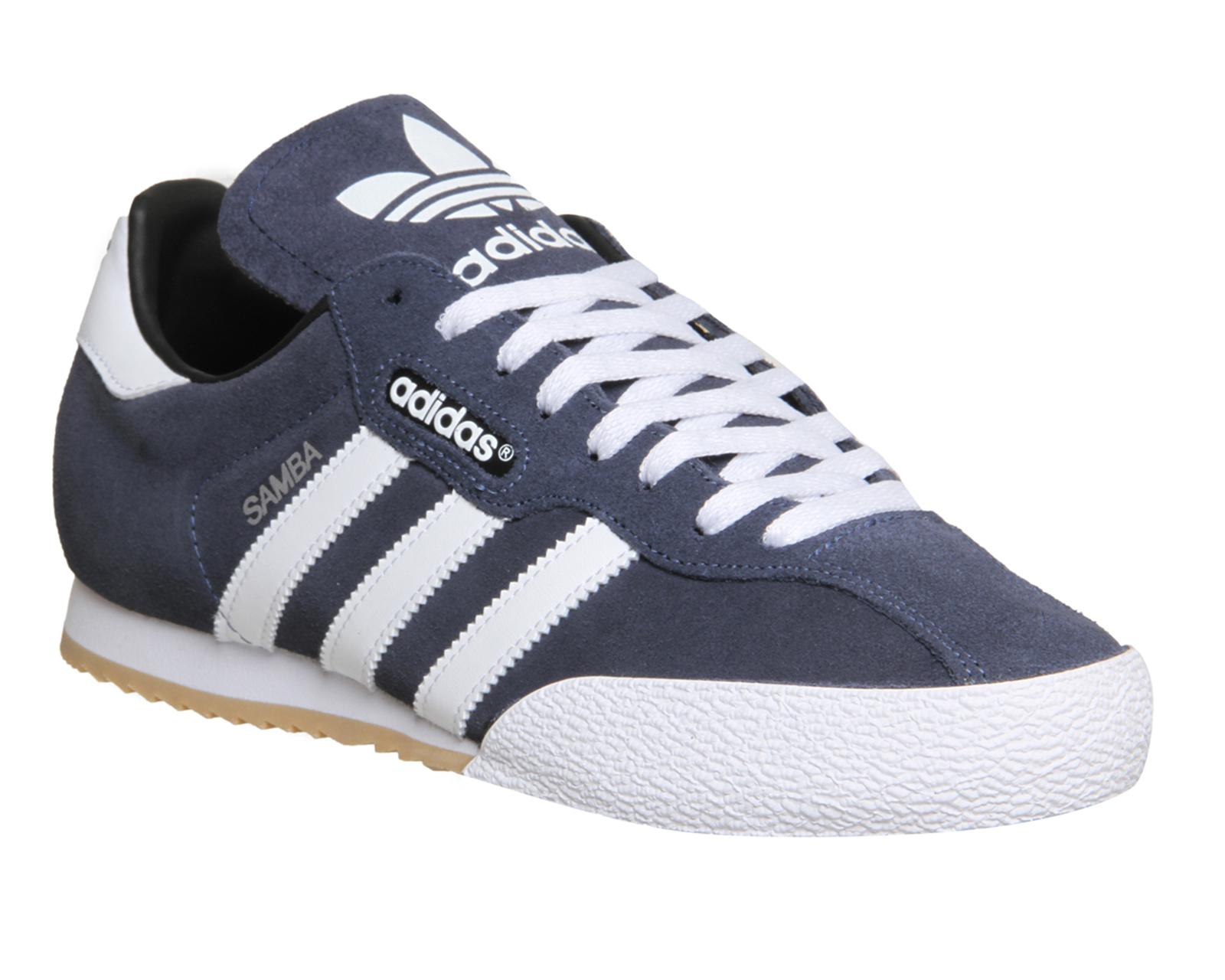 Lyst - Adidas Samba Super Suede Low-Top Sneakers in Blue for Men