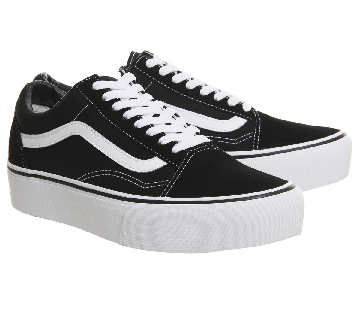 Lyst Vans Old Skool Platform In Black Vans Black Old Skool Platform Lyst View Fullscreen