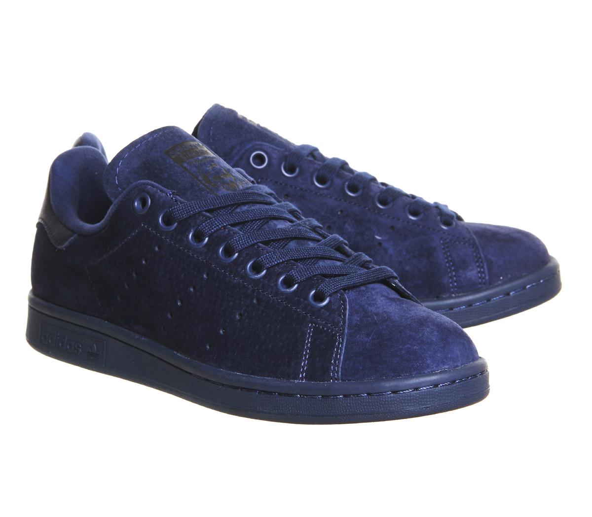 Lyst - adidas Stan Smith Suede Sneakers - Blue in Blue for Men