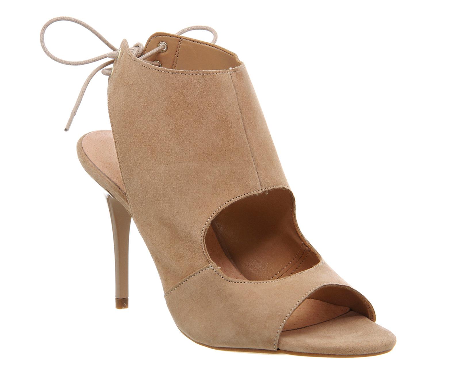 Lyst Office Queue Jump Cut Out Shoe Boots In Natural Gallery