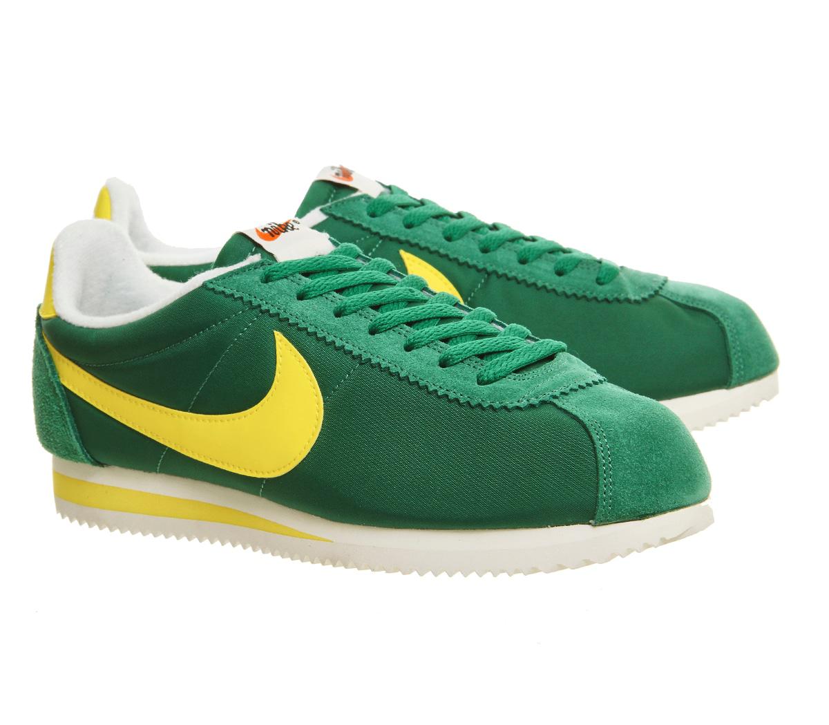  Nike  Cortez  Nylon Trainers in Green  for Men Lyst