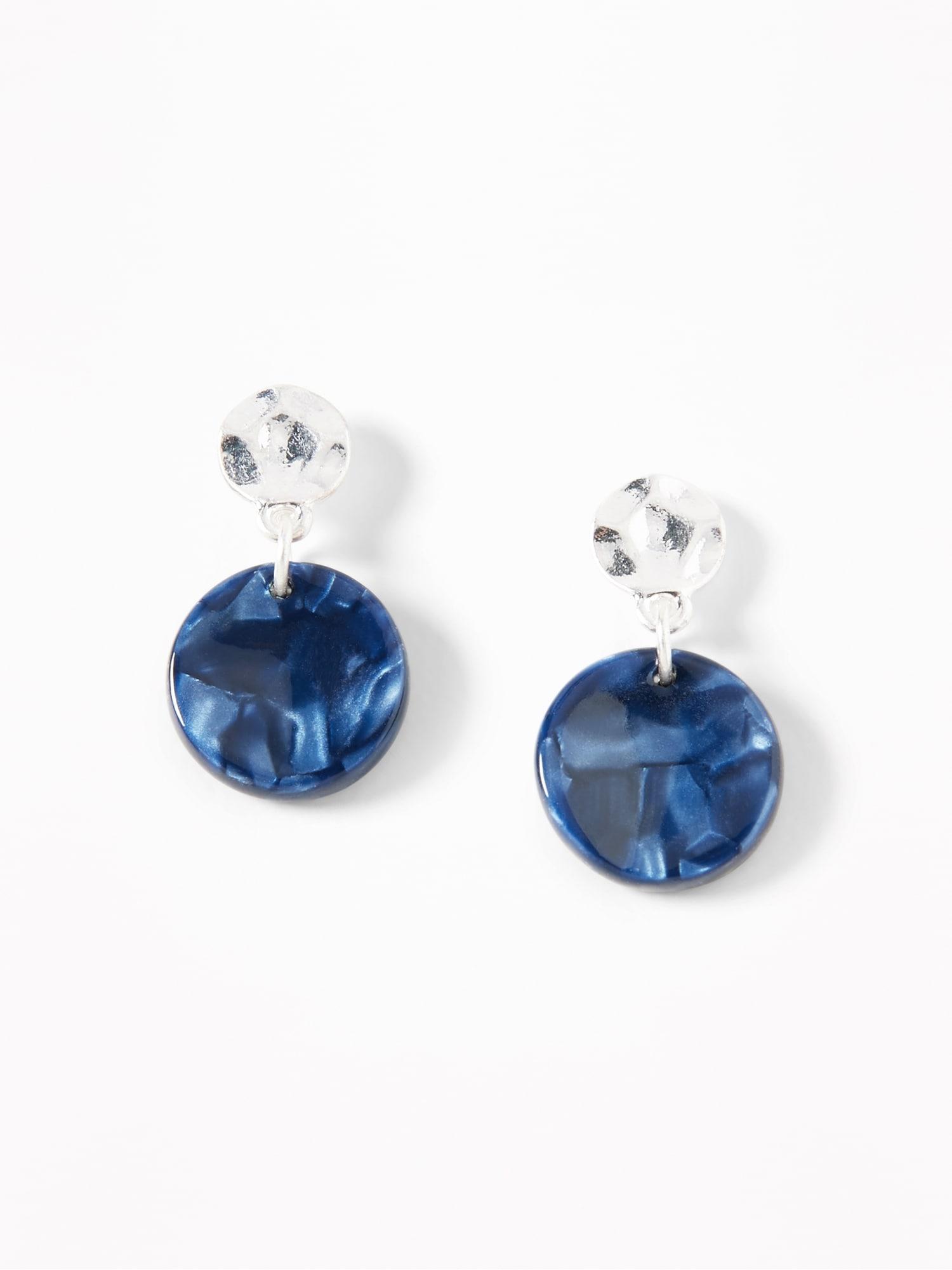 Lyst Old Navy Crystalstone Drop Earrings in Blue