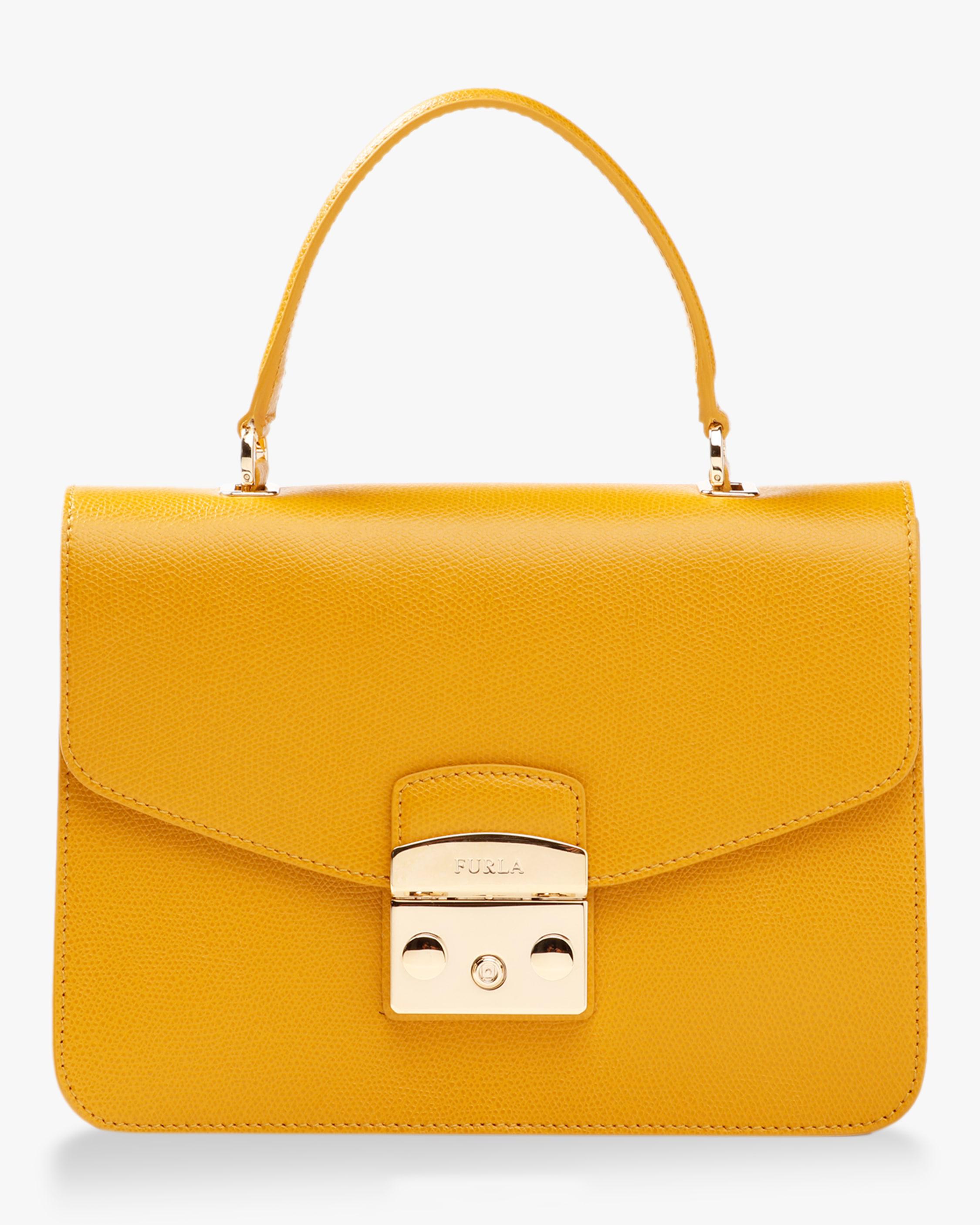 Lyst - Furla Metropolis S Top Handle Bag in Yellow