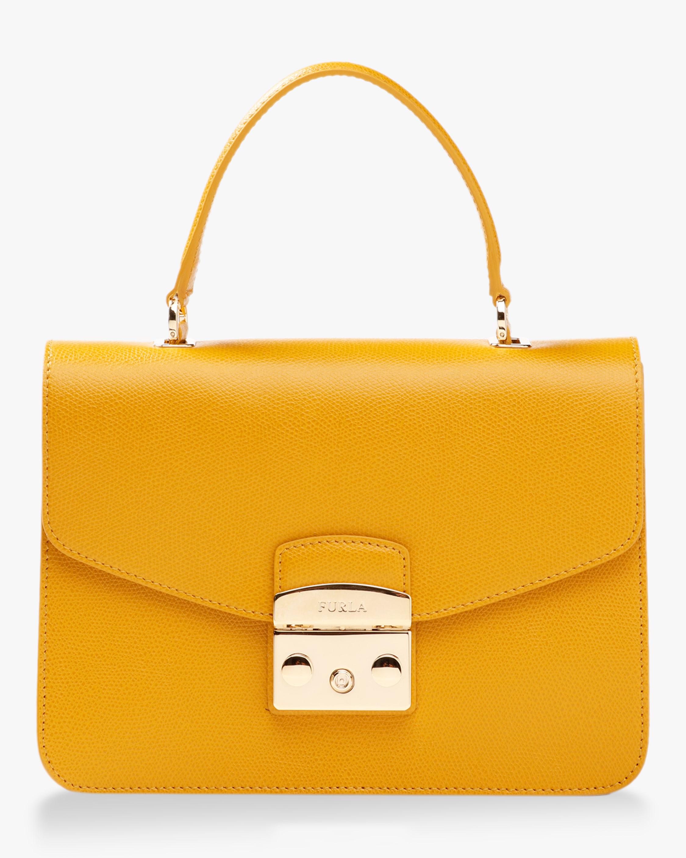 Lyst Furla Metropolis S Top Handle Bag in Yellow