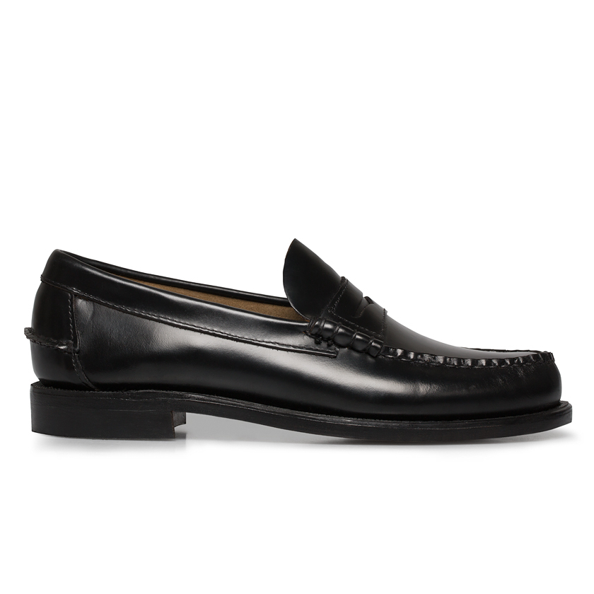 Sebago Classic Black Penny Loafers in Black for Men | Lyst