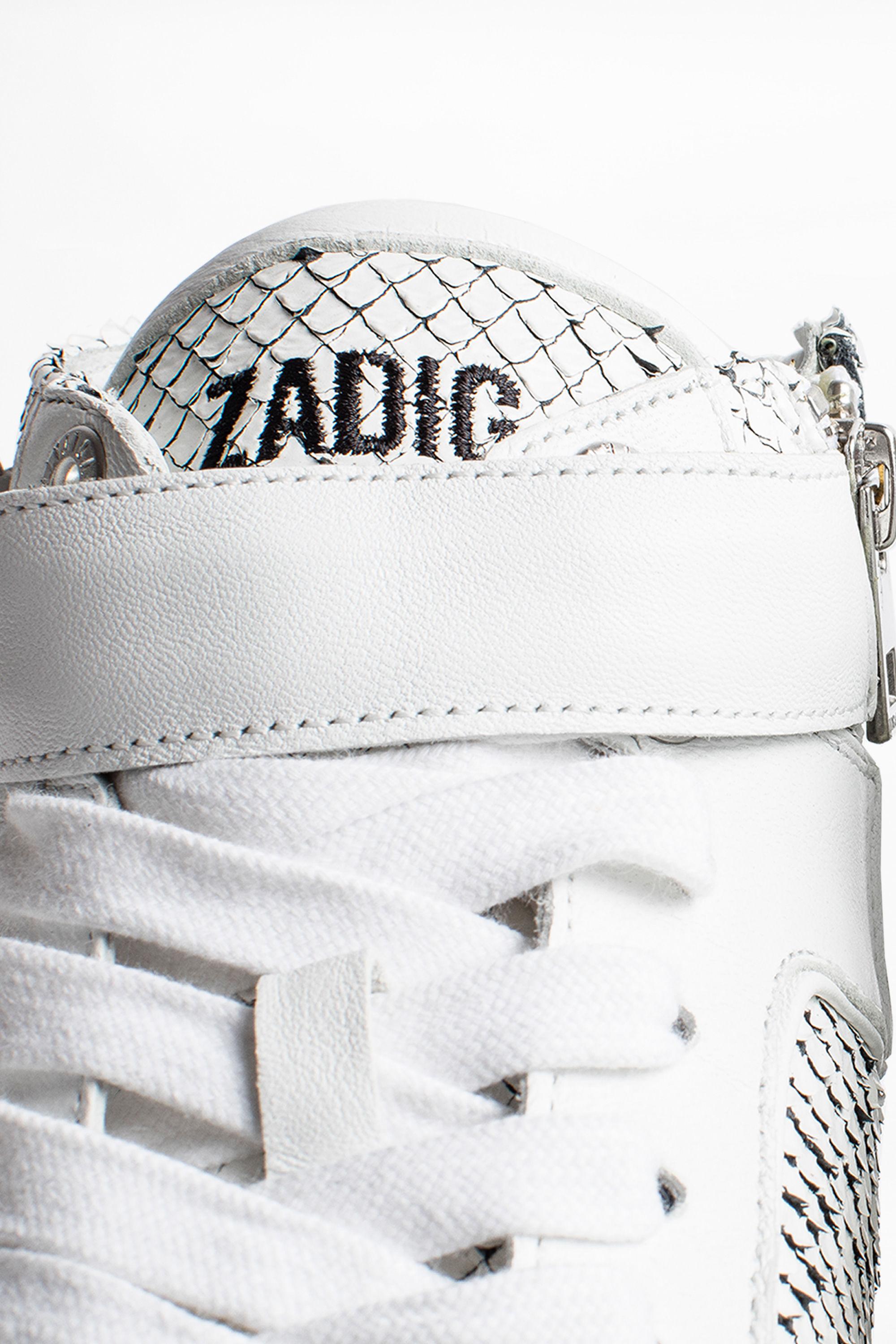 zadig and voltaire white high tops