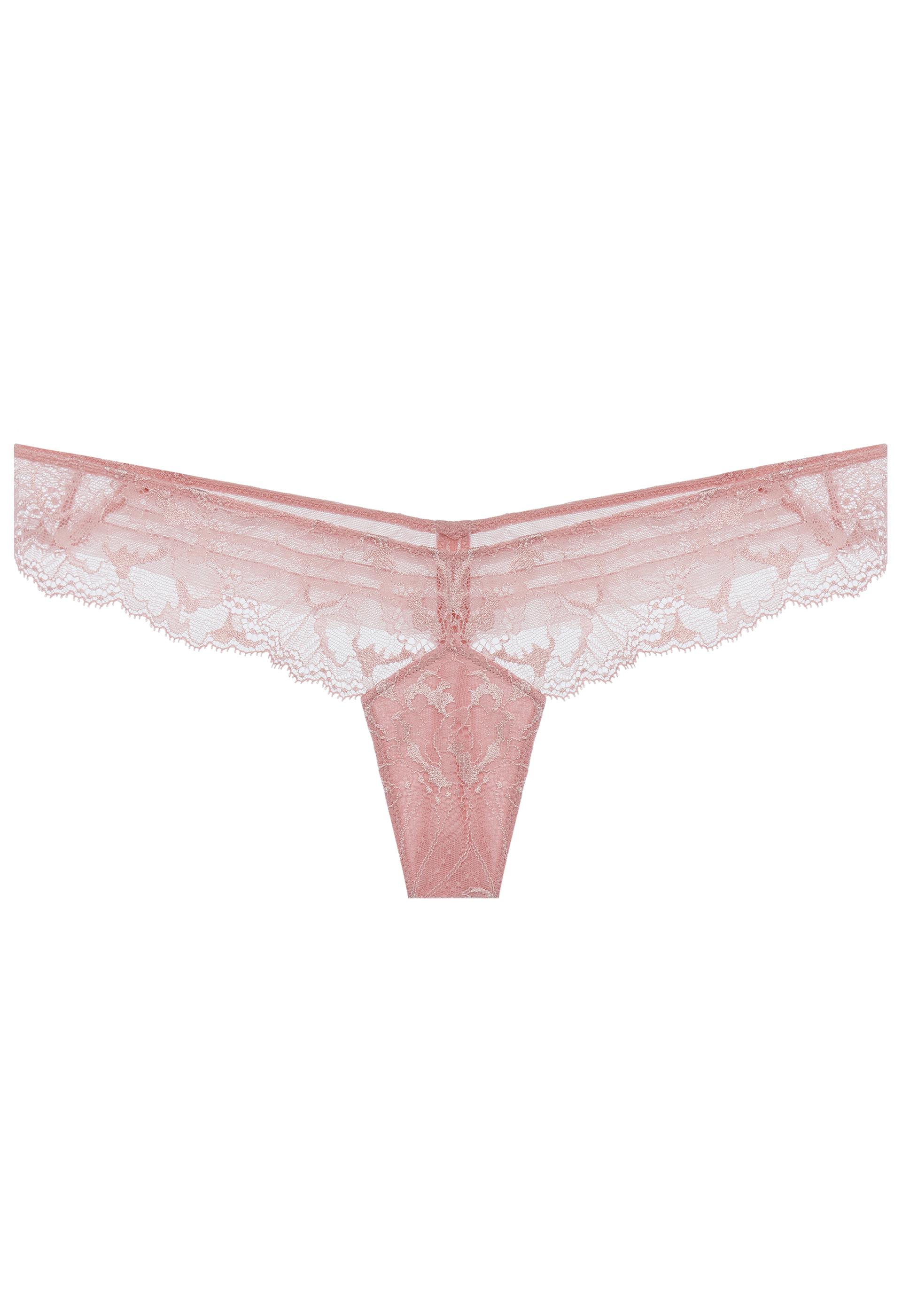 La Perla Lace Adele G String in Light Pink (Pink) Lyst